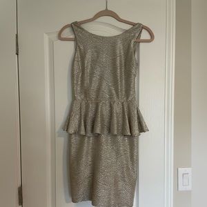 Metallic cocktail dress